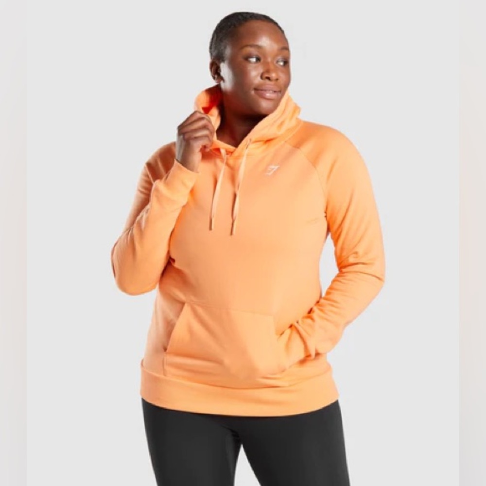 Orange Gymshark hoodie